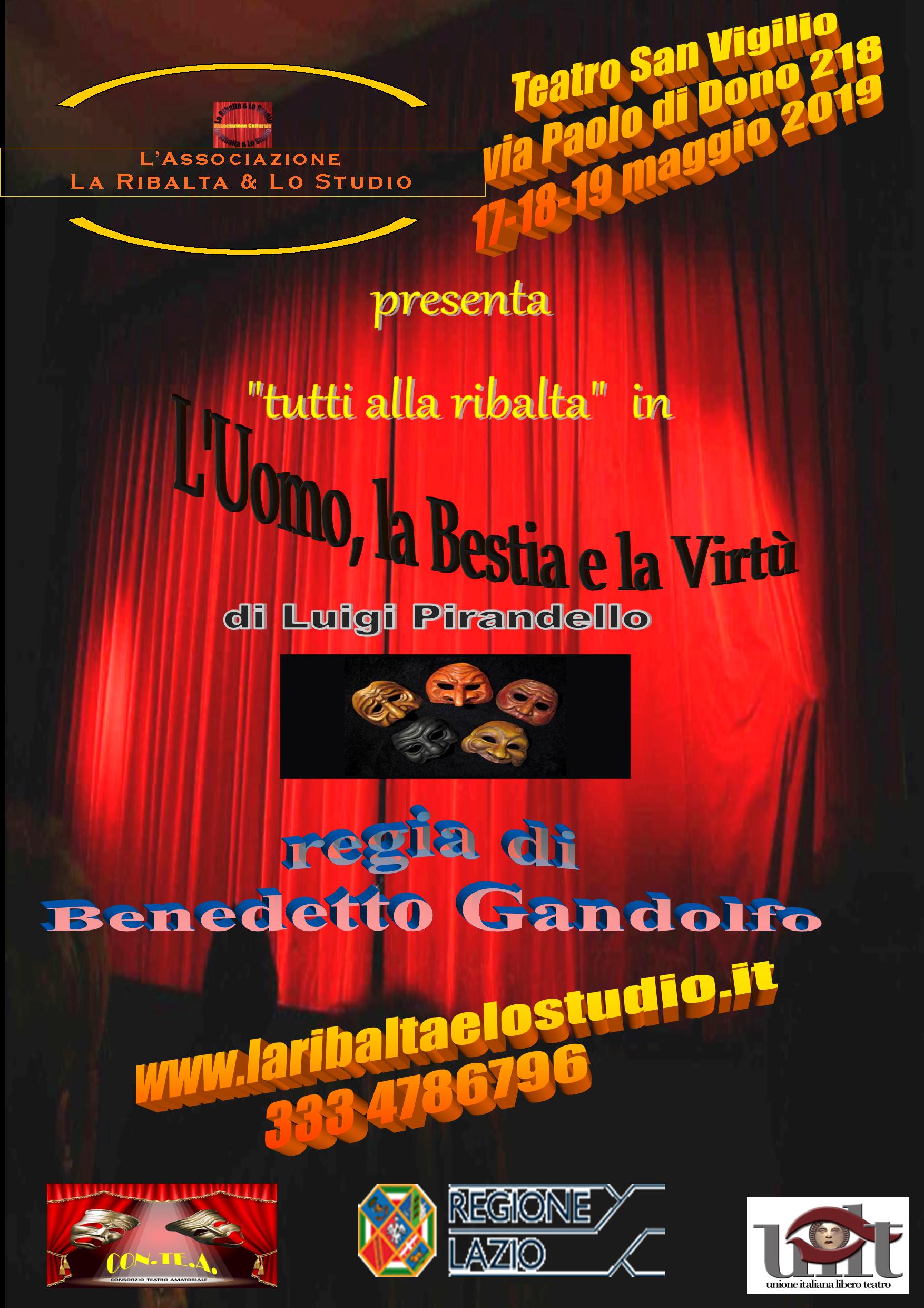 L’UOMO LA BESTIA E LA VIRTU’ – LA RIBALTA E LO STUDIO