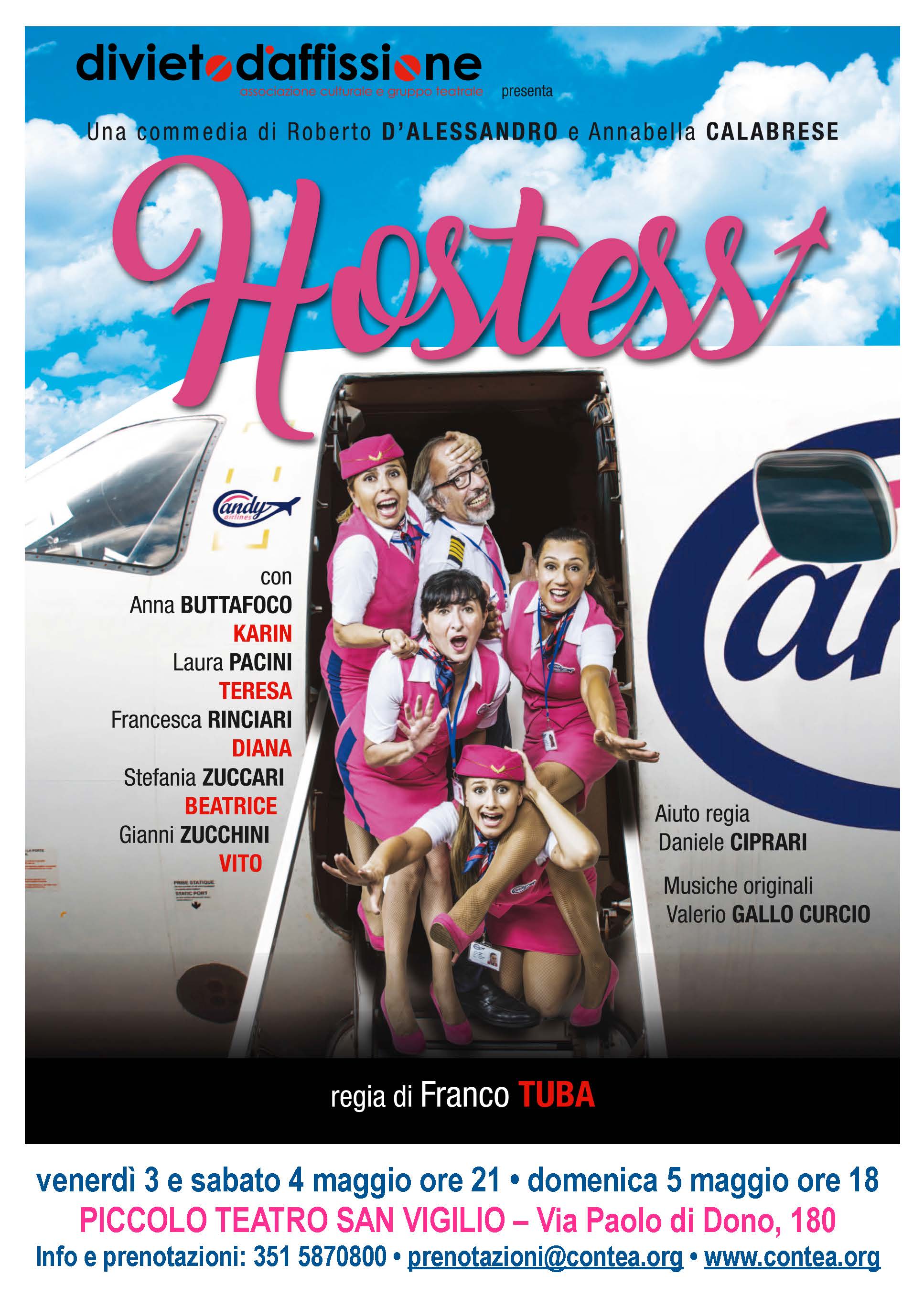 HOSTESS – DIVIETO D’AFFISIONE